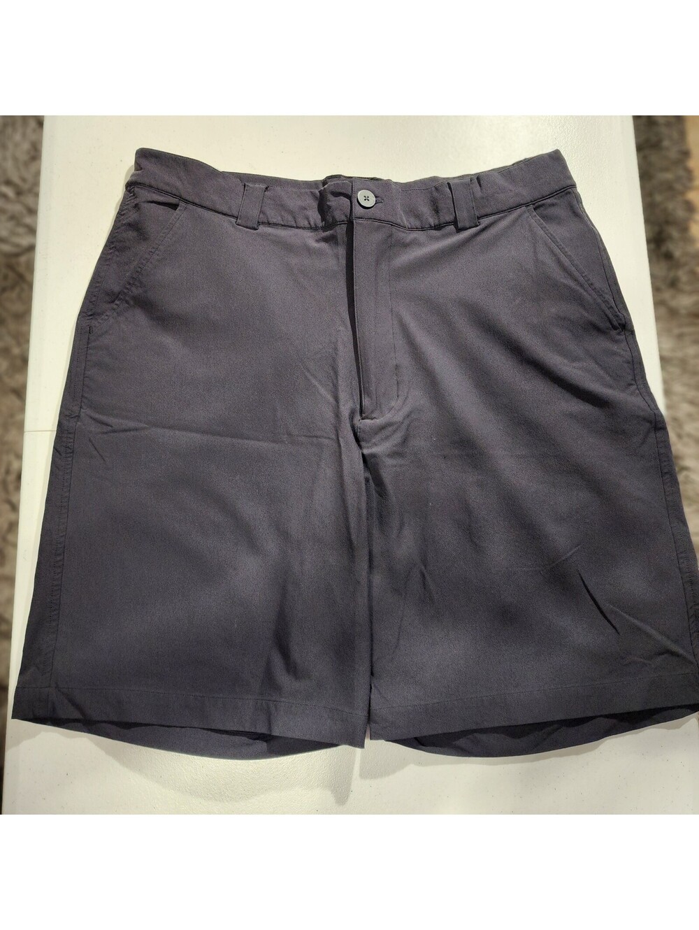Under Armour Men's Golf Shorts Black 36R 92% Nylon Stretch Pockets Athletic